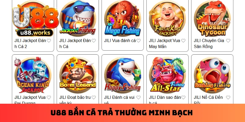 U88 bắn cá trả thưởng minh bạch U88 bắn cá trả thưởng minh bạch