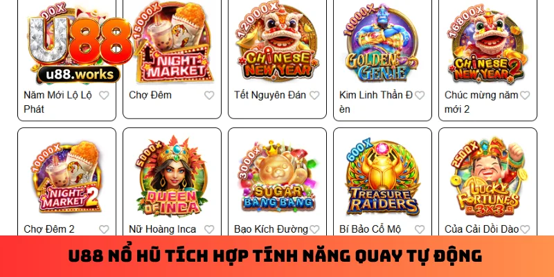 U88 nổ hũ tích hợp tính năng quay tự động U88 nổ hũ tích hợp tính năng quay tự động