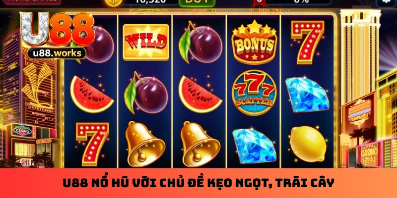 U88 nổ hũ với chủ đề kẹo ngọt, trái cây U88 nổ hũ với chủ đề kẹo ngọt, trái cây